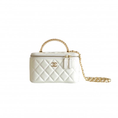 CHANEL MASTER TRANSPARENT HANDLE LONG BOX WHITE (17*9.5*7.8cm)